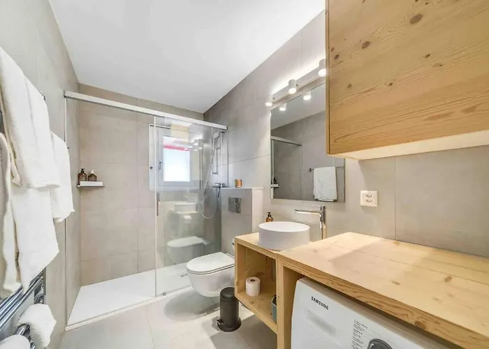 Appartement Center With Fireplace And Parking Crans-Montana