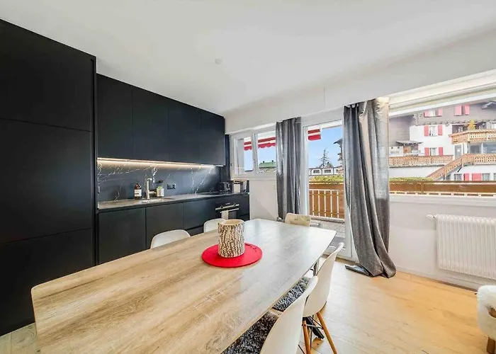 Appartamento Center With Fireplace And Parking Crans-Montana